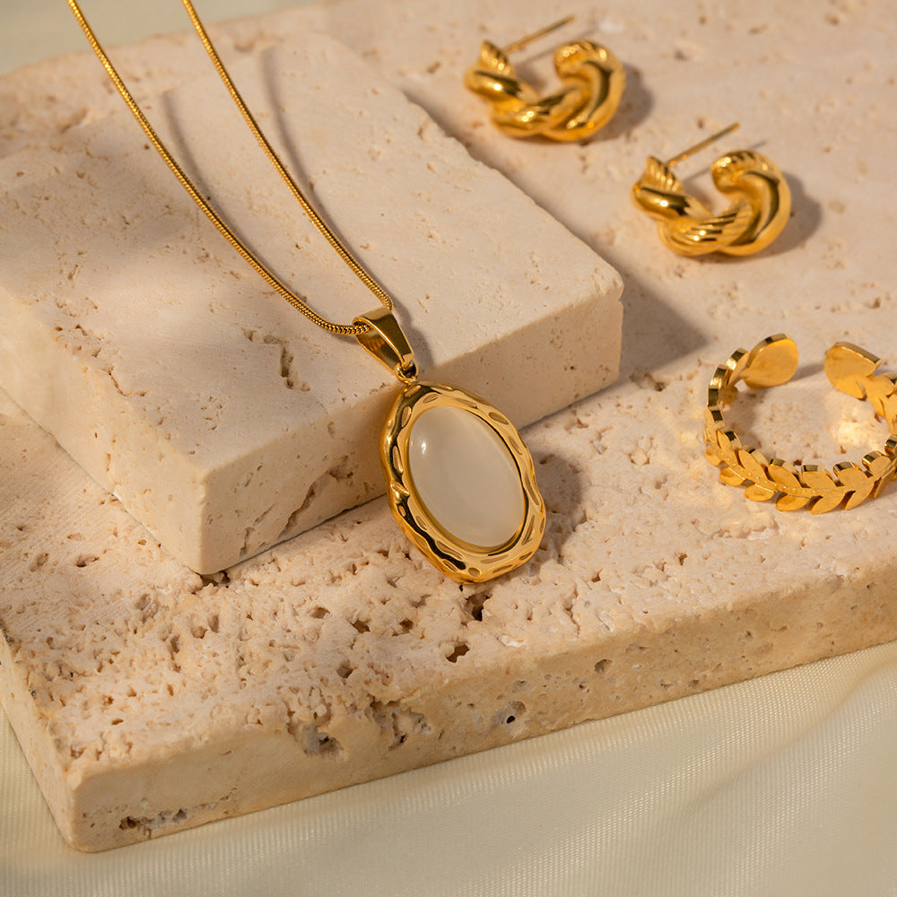 Sophie Natural Stone Pendant Necklace