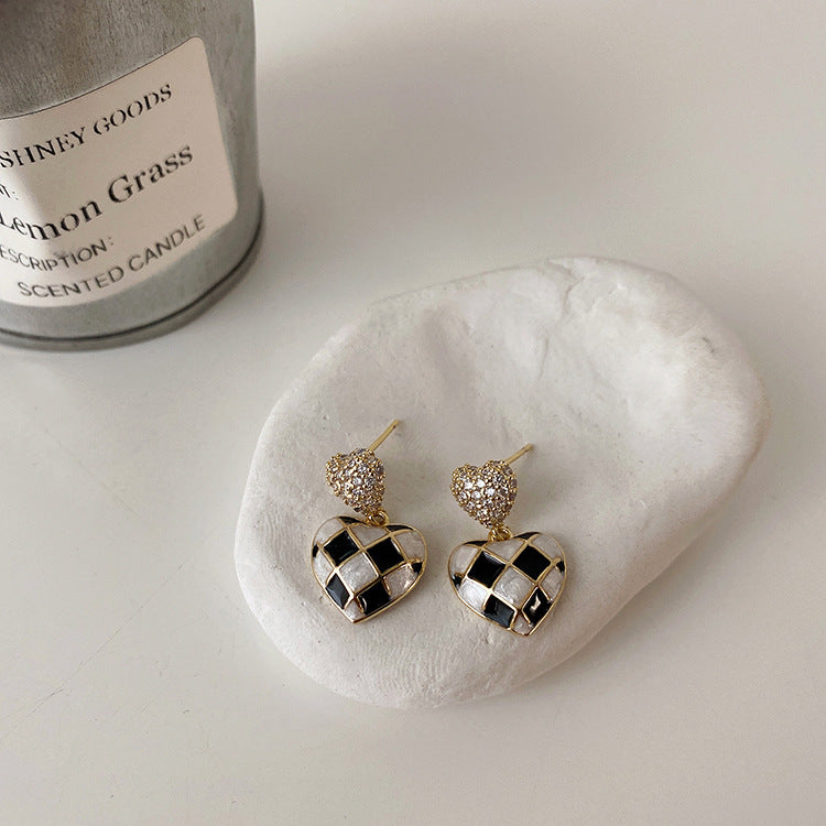 French Checkerboard Earrings