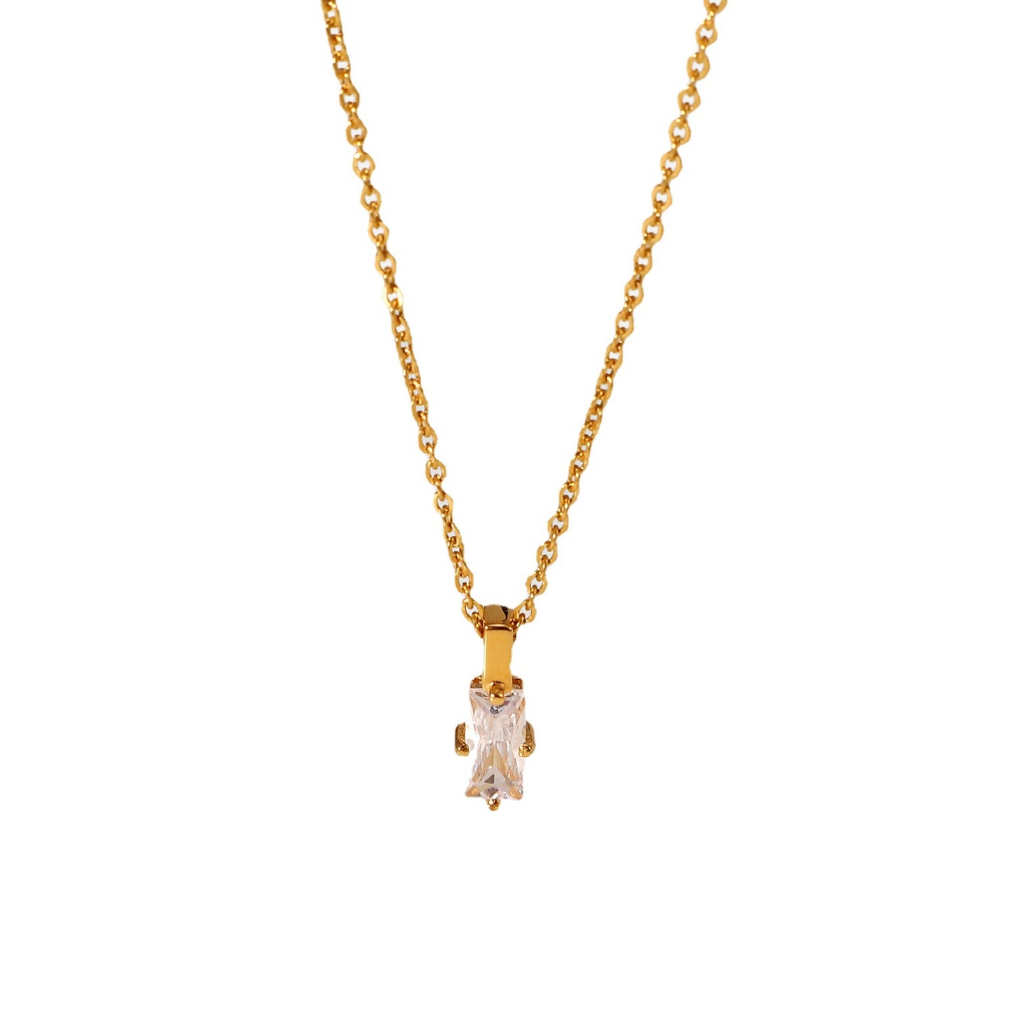Janet Stainless Steel Pendant Necklace