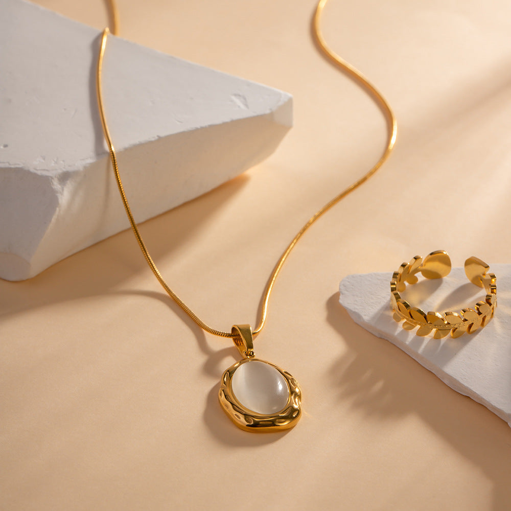Sophie Natural Stone Pendant Necklace