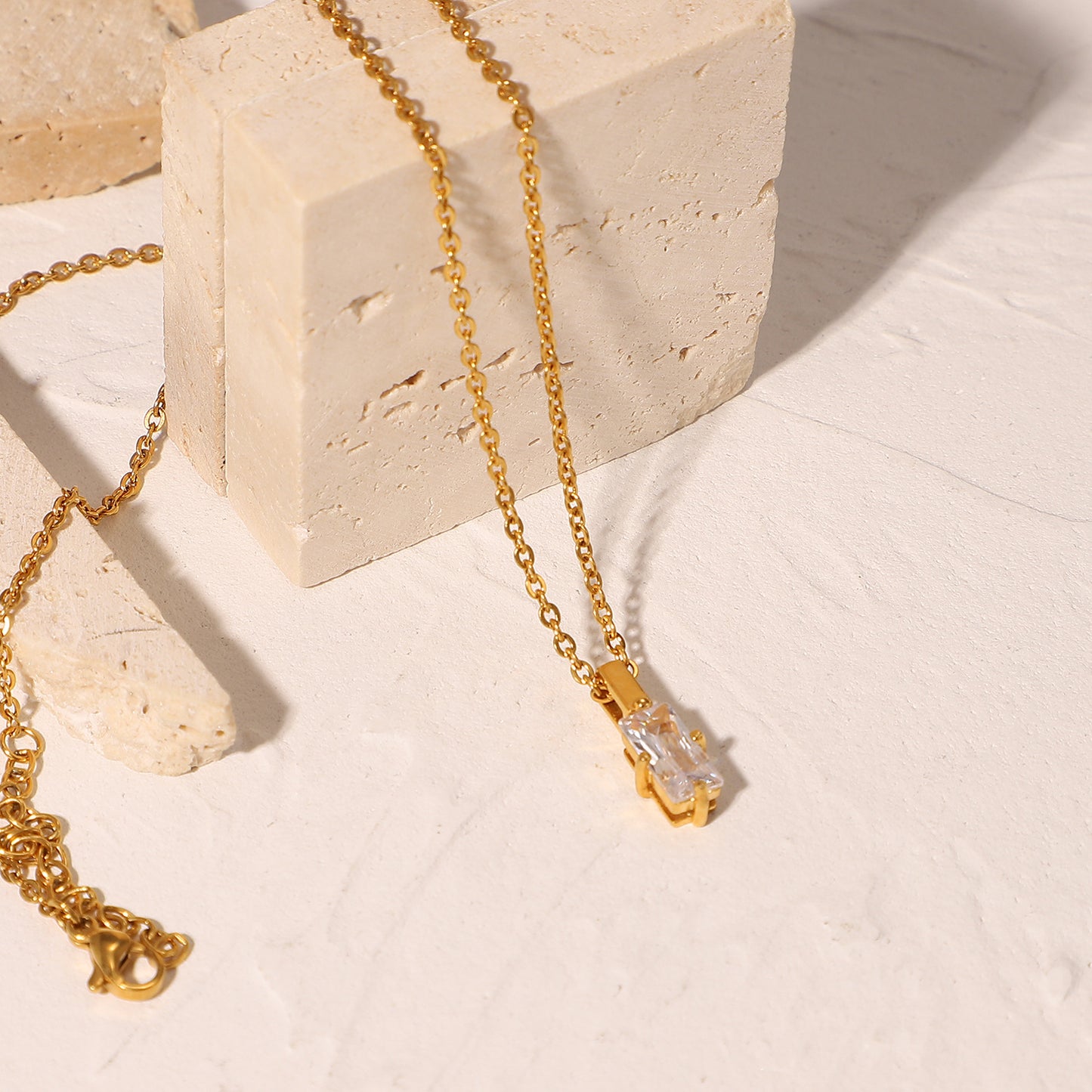 Janet Stainless Steel Pendant Necklace