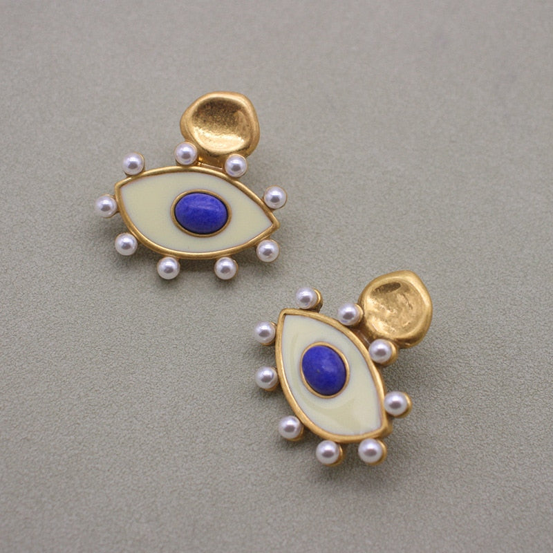 Ellie Pearl Stud Earrings