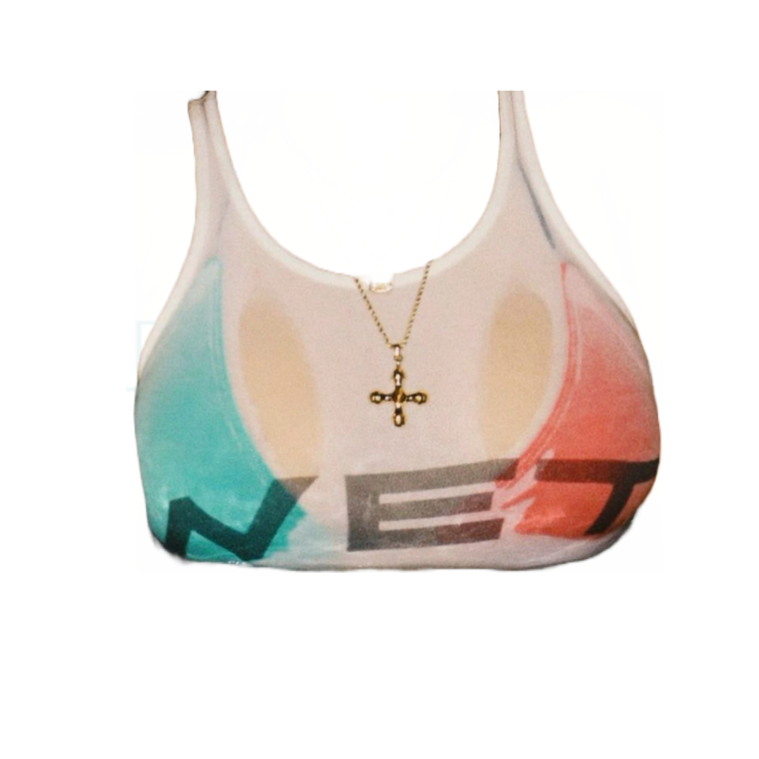 Tiger Eye: 18K Gold Stainless Steel Cross Shelf Necklace