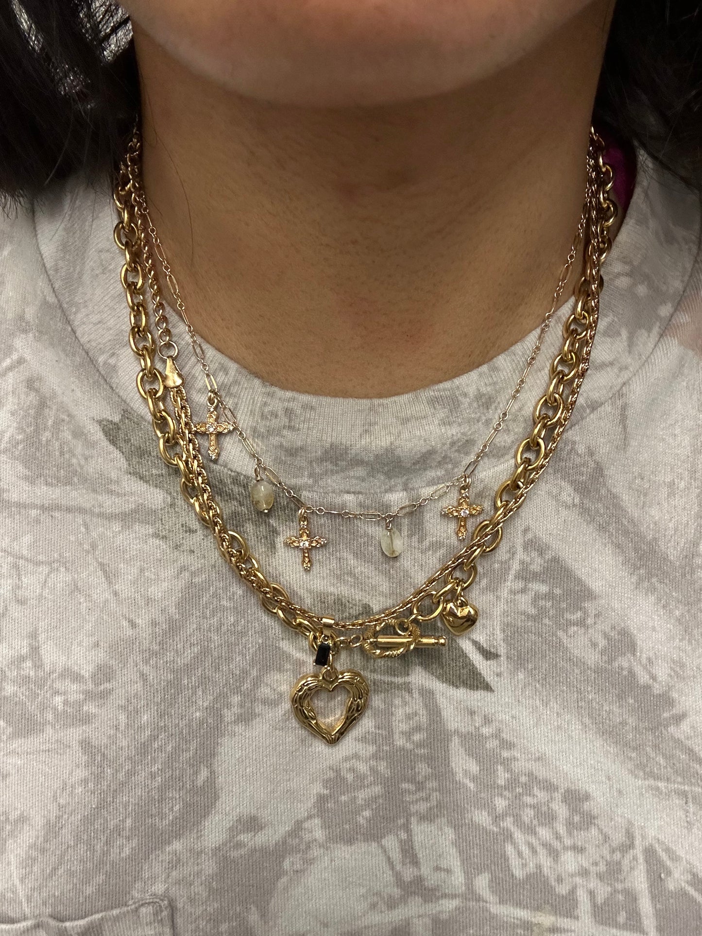 Frances Heart Chain Necklace