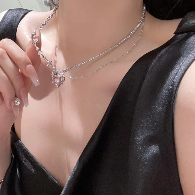 Olivia Pink Diamond Necklace