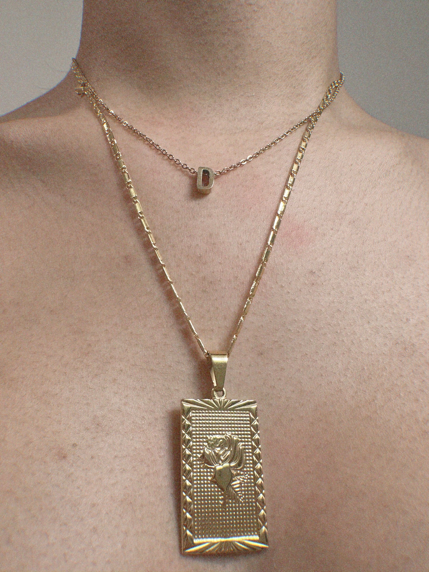 Harper Rose Plate Pendant Necklace