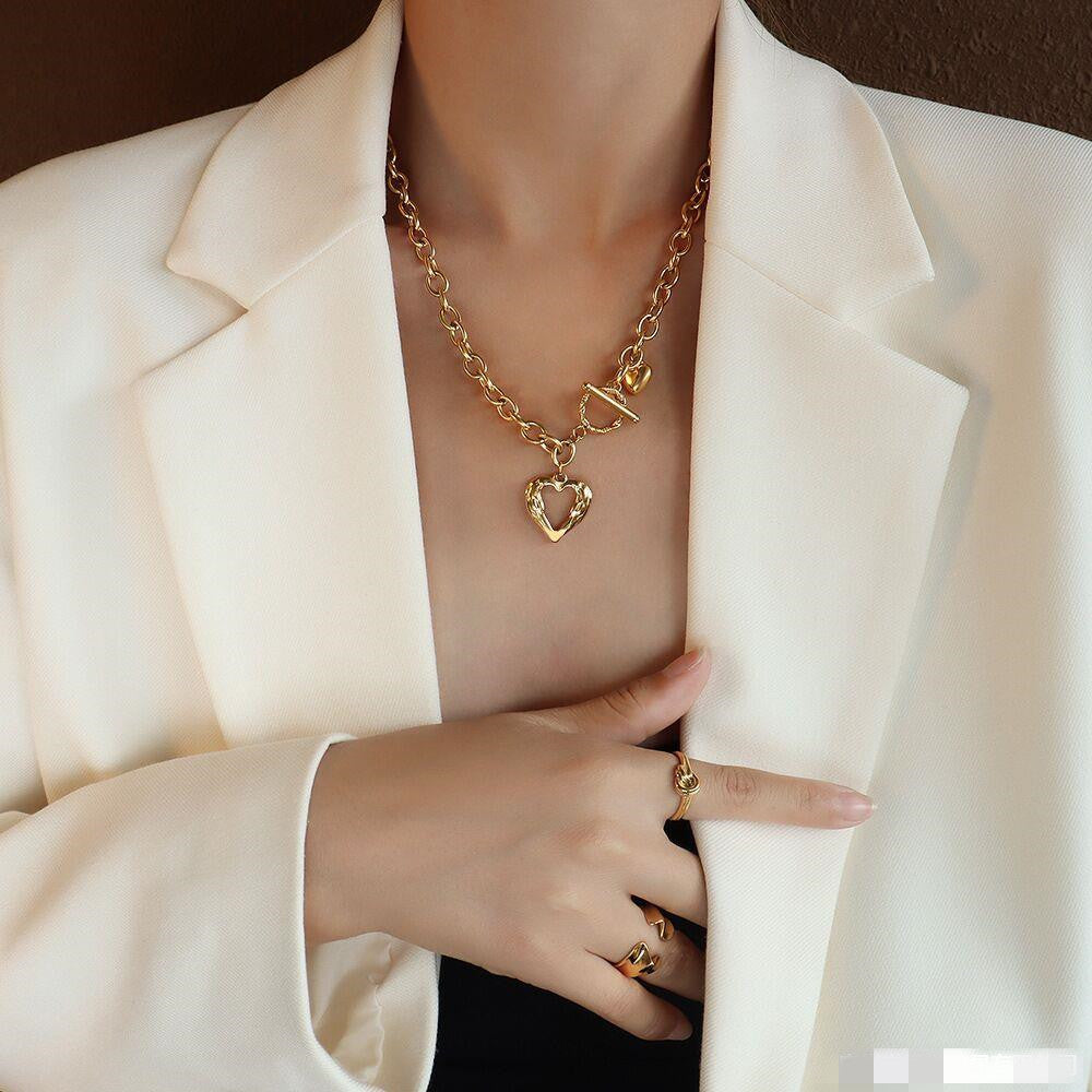 Frances Heart Chain Necklace