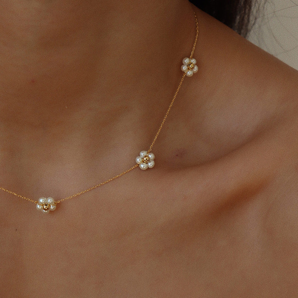 Kodi Pearl Flower Necklace