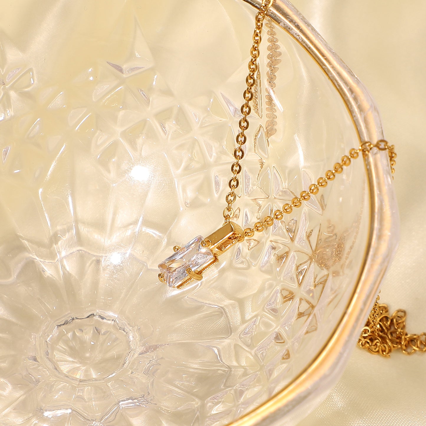 Janet Stainless Steel Pendant Necklace