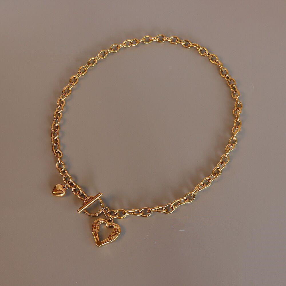 Frances Heart Chain Necklace