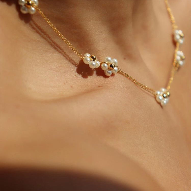 Kodi Pearl Flower Necklace