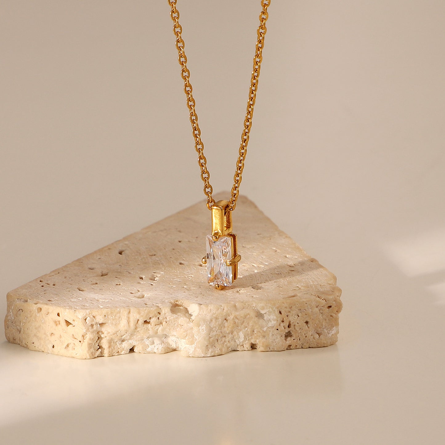 Janet Stainless Steel Pendant Necklace