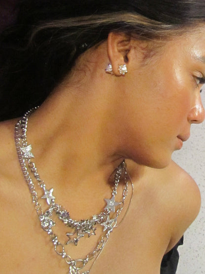 Elizabeth Silver Needle Stud Earrings