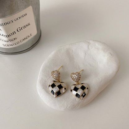 French Checkerboard Earrings