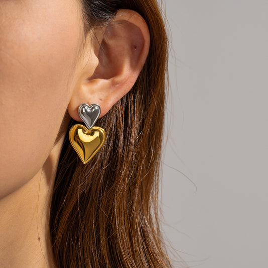 Daniela Heart-shaped Earrings