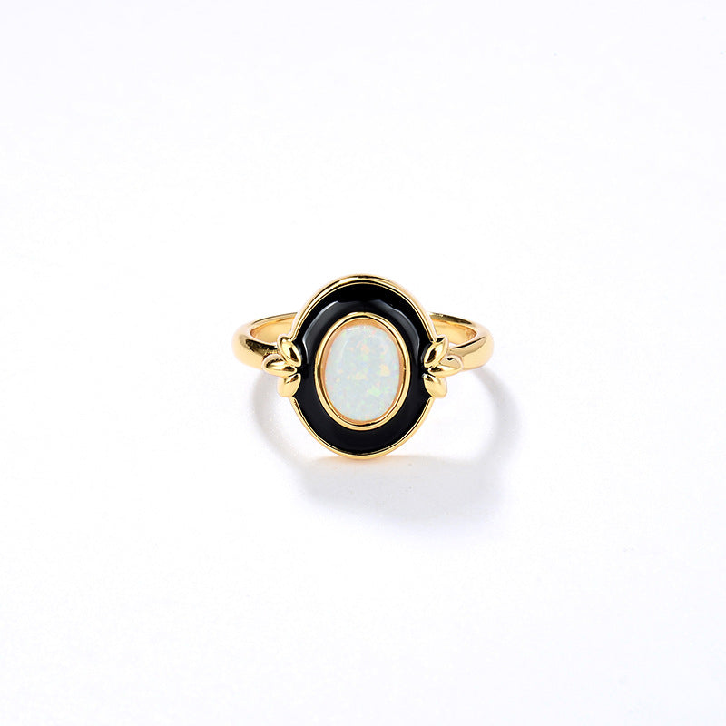 Evelyn Opal Oval Ring