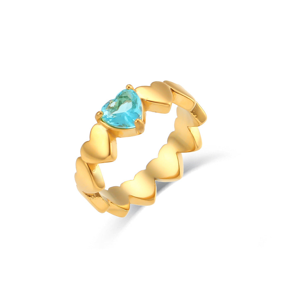 Jessie Gold Heart Rings