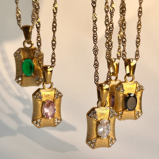 The Infinity Stones: 18K Gold Plated Stainless Necklace