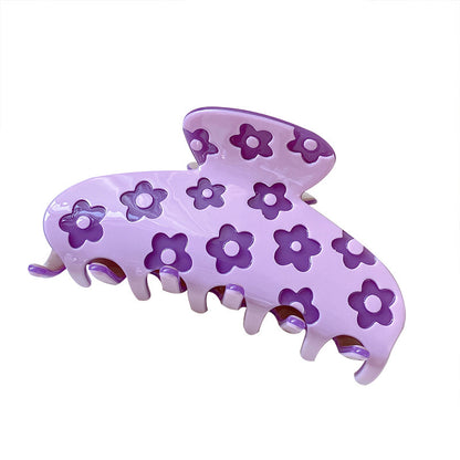 Large Flower Hair Claw Clips