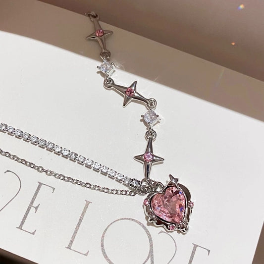 Olivia Pink Diamond Necklace