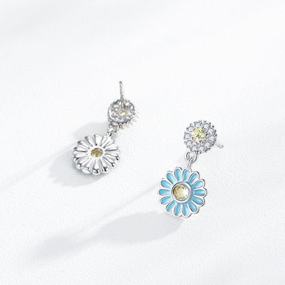 Anni Blue Rhinestone Earrings