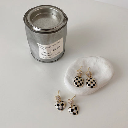 French Checkerboard Earrings