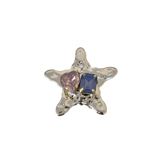 Colorful Rhinestone Star Duckbill Clip