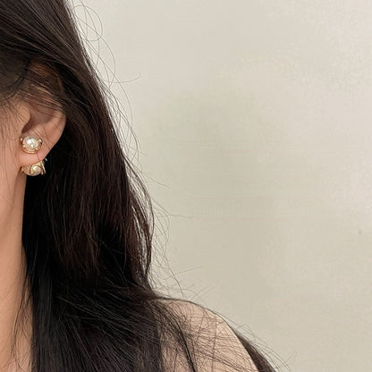 Elizabeth Silver Needle Stud Earrings