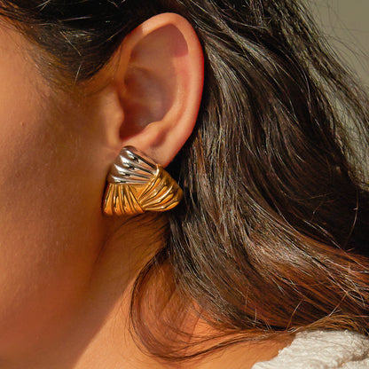 Jamie Woven Texture Earrings