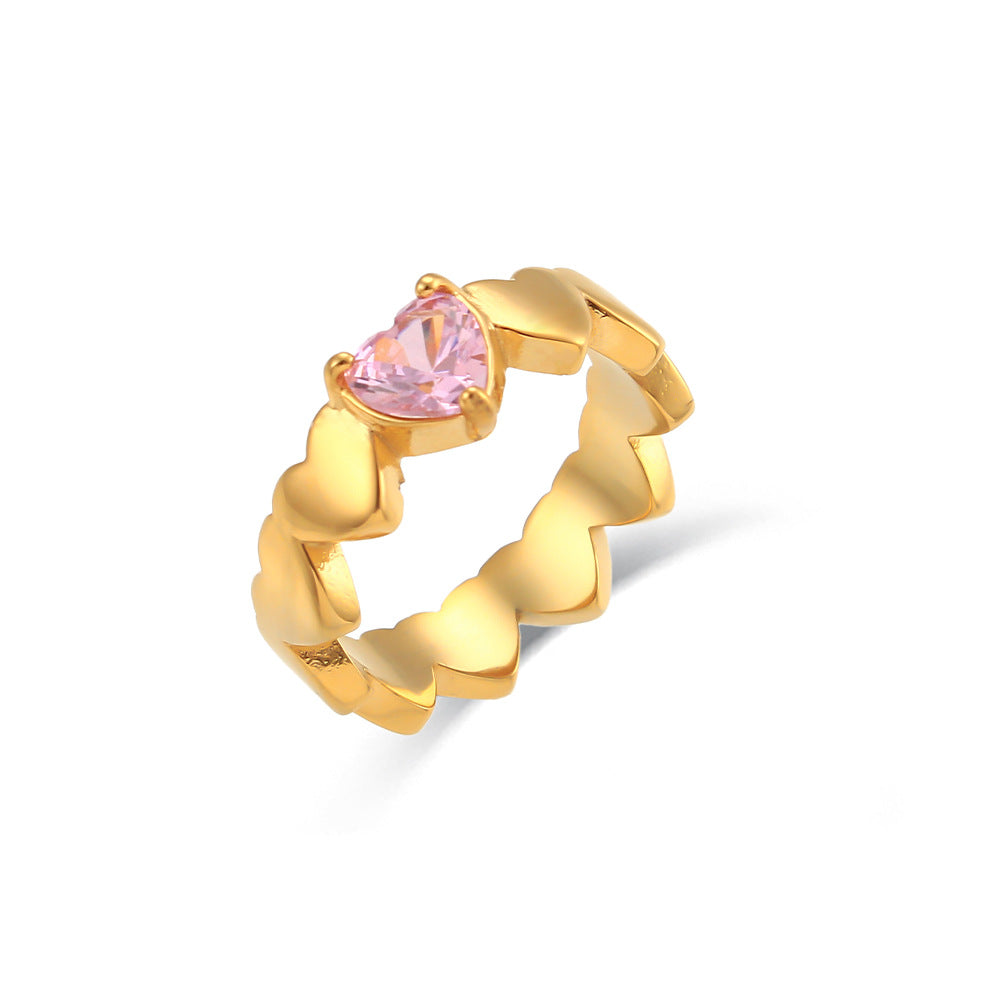 Jessie Gold Heart Rings